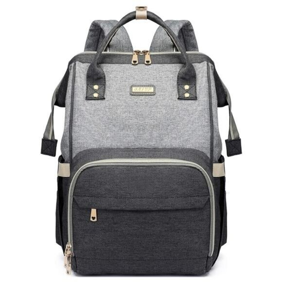 Waterproof Diaper Bag Backpack Baby Travel Bag with Changing Pad Pockets - Picture 1 of 7